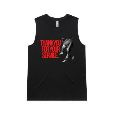 Thank you for your service Ladies style Premium Hoody Thumbnail